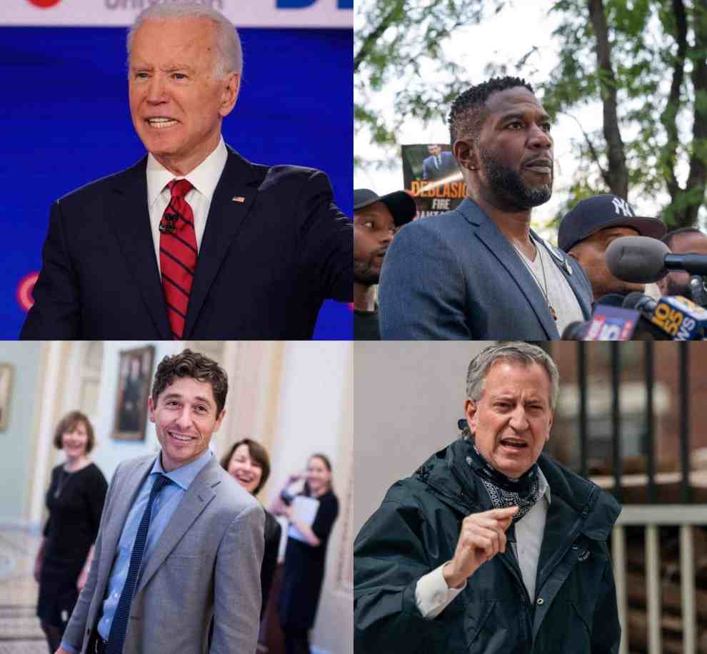 Different politicians in a collage