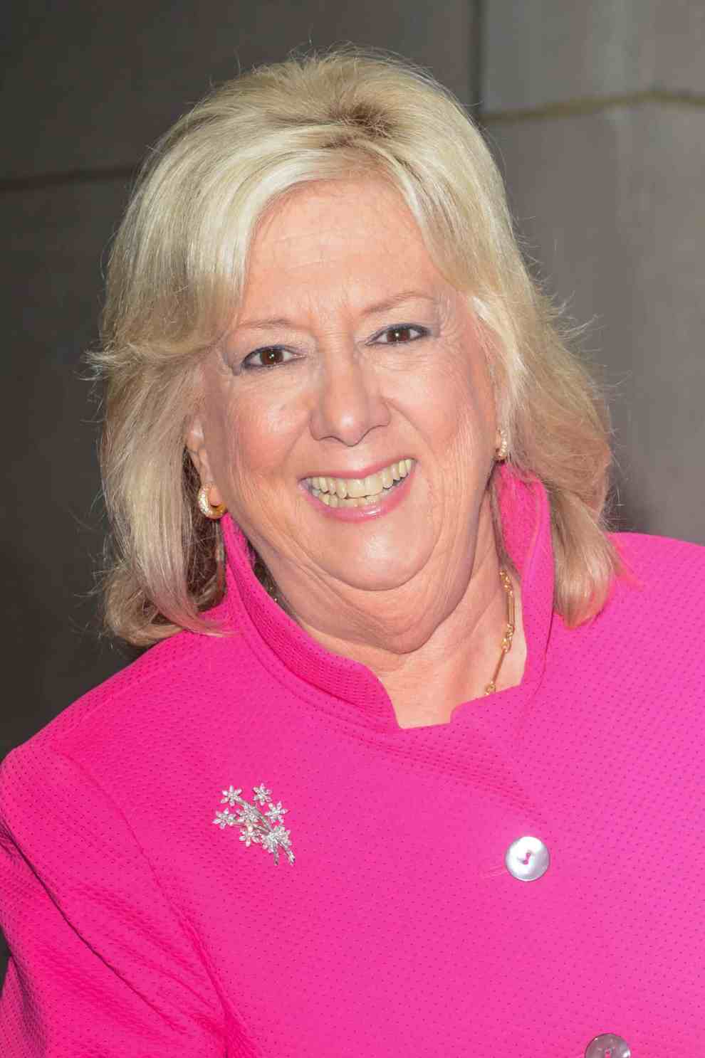 Linda Fairstein wearing pink