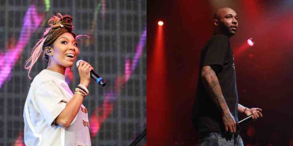 Brandy performs during Friday James Live 2019/Joe Budden performs during the 5 Boro Takeover Tour 2013
