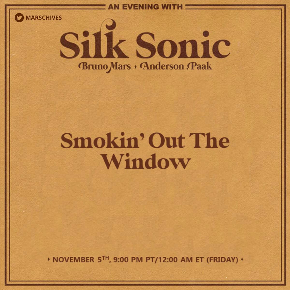 Silk Sonic Drops Anticipated New Single 'Smokin Out the Window'