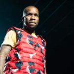 Tory Lanez wearing red on stage