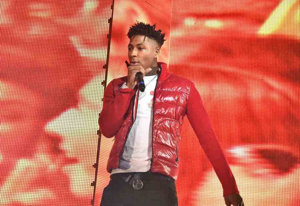 NBA YoungBoy performs onstage during Lil Baby & Friends concert to promote the new release of Lil Baby's new album "Street Gossip" at Coca-Cola Roxy on November 29