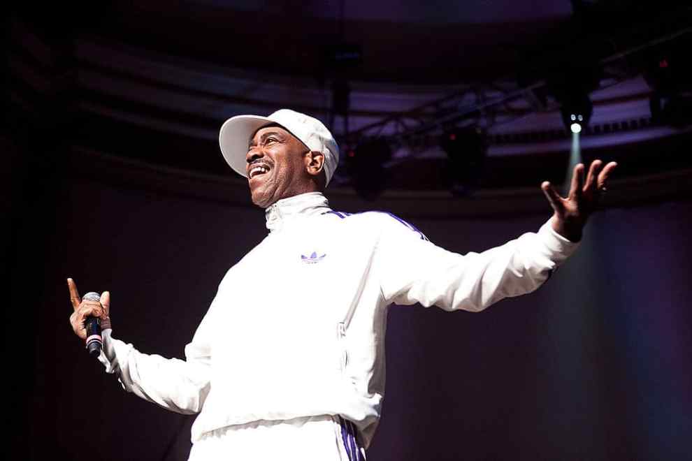 Kurtis Blow performs at the Legends of Hip-Hop Tour