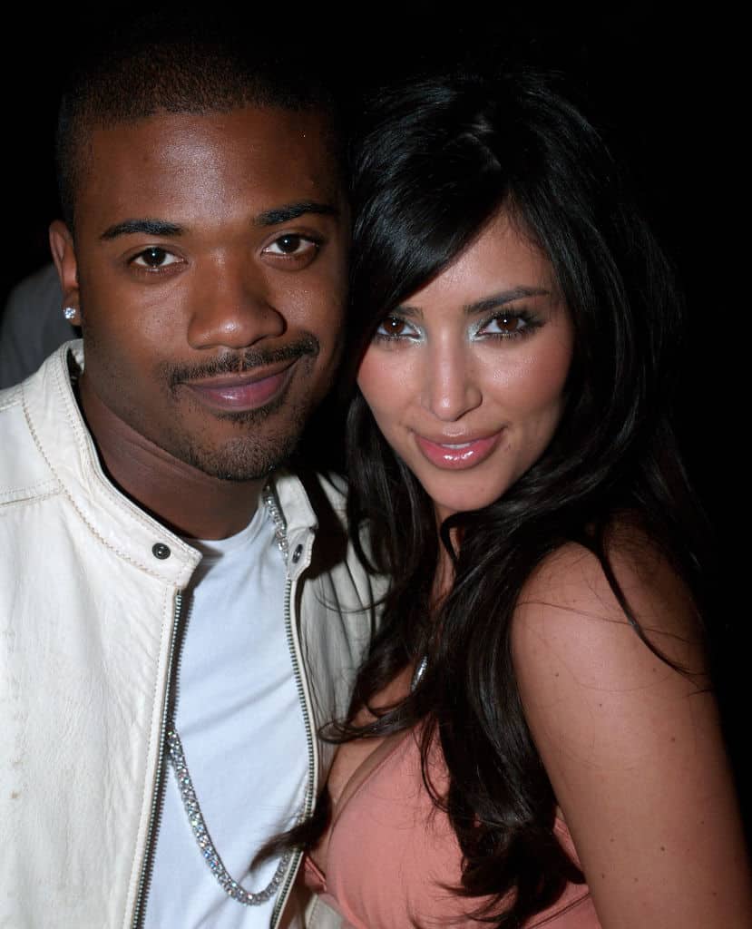 Ray J and Kim Kardashian during Charlotte Ronson's 2006 Fall/Winter Fashion Show and After Party at Roosevelt Hotel in Hollywood