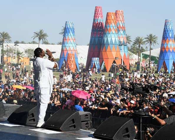 Pusha T performs at Coachella Stage during the 2019 Coachella Valley Music And Arts Festival on April 21