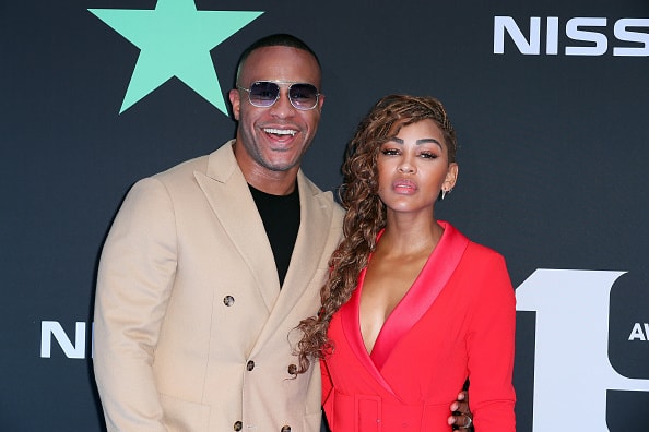 DeVon Franklin (L) and Meagan Good attends the 2019 BET Awards on June 23