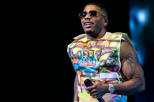 Rapper Nelly performs at PNC Music Pavilion on July 26