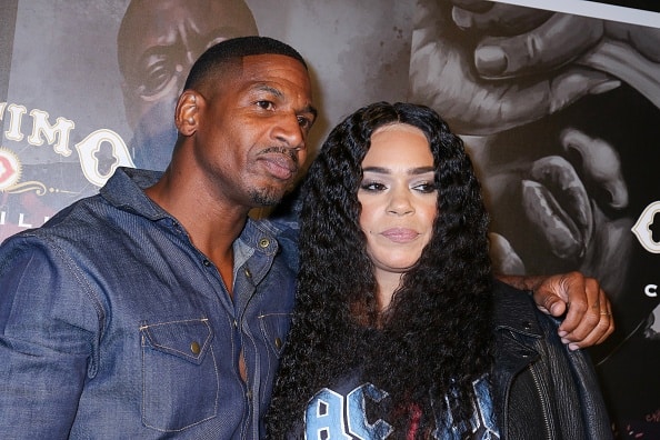 Stevie J. and Faith Evans attend the "Biggie Inspires" Art Exhibit & Celebration at William Vale Hotel on September 13