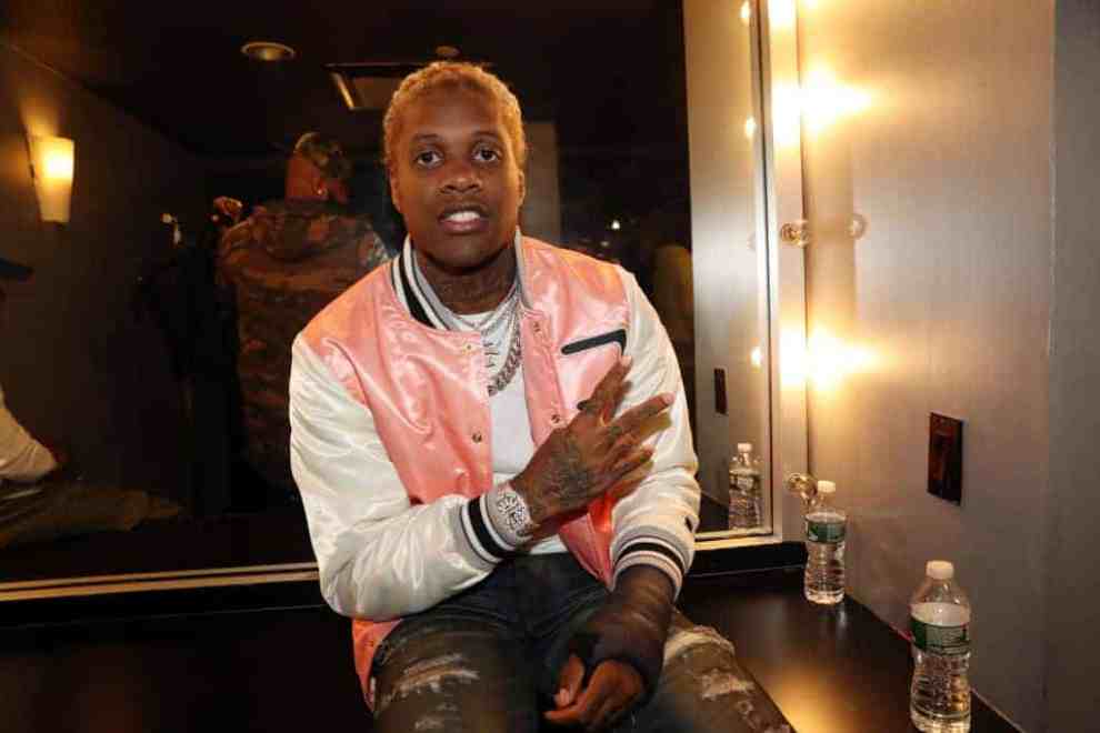 Lil Durk looking at the camera