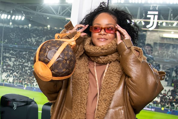 Singer Rihanna attends the UEFA Champions League group D match between Juventus and Atletico Madrid at Allianz Stadium on November 26