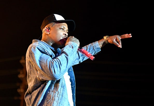 Rapper YG performs onstage during day 2 of the Rolling Loud Festival at Banc of California Stadium on December 15