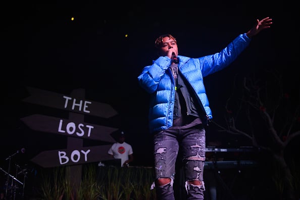 Rapper YBN Cordae performs onstage during the 'Lost Boy' tour at The Fonda Theatre on January 13