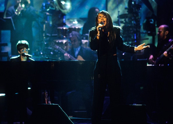 Aaliyah performs at TNT Presents "A Gift of Song" circa 1997.