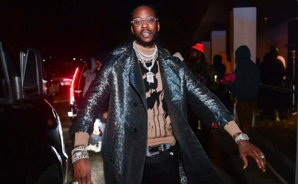2 Chainz wearing black jacket