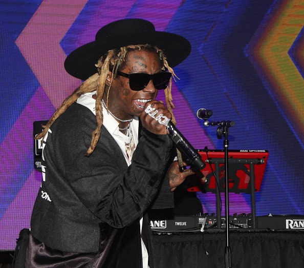 Lil Wayne performs during Tidal Live at Delano Hotel on January 31