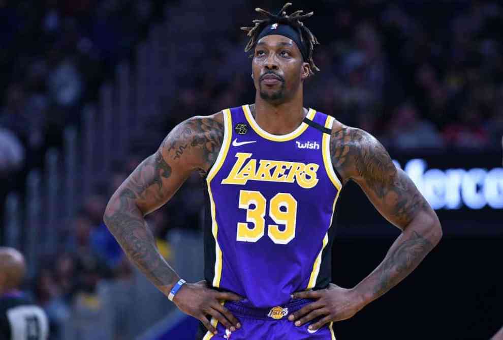 Dwight Howard in his Lakers Uniform