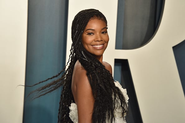 Gabrielle Union attends the 2020 Vanity Fair Oscar Party at Wallis Annenberg Center for the Performing Arts on February 09