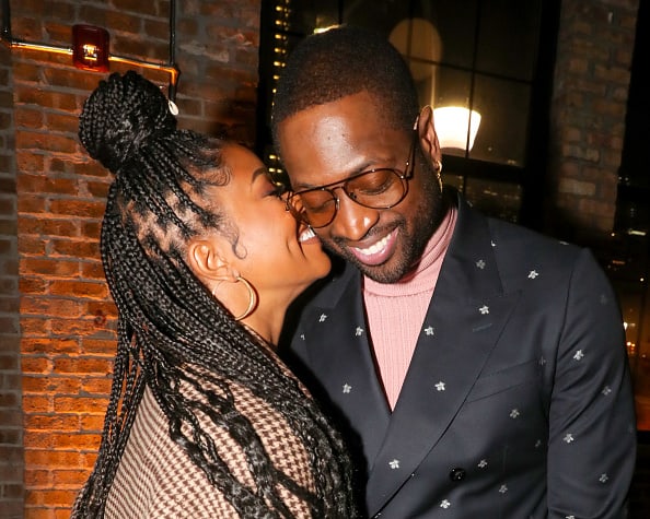 Gabrielle Union and Dwyane Wade attend Stance Spades At NBA All-Star 2020 at City Hall on February 15
