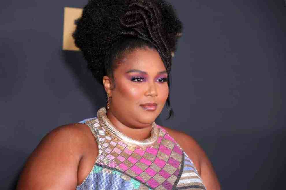 Lizzo looking at the camera