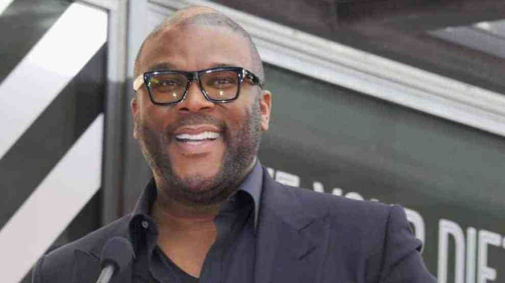Tyler Perry smiling at the camera
