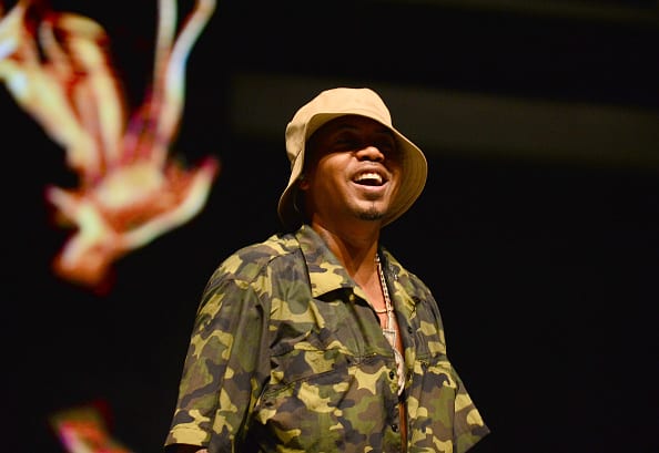 Nas performs live on satge during the Waffle & Yankee Fitted Fest at Miramar Regional Park Amphitheater on September 4