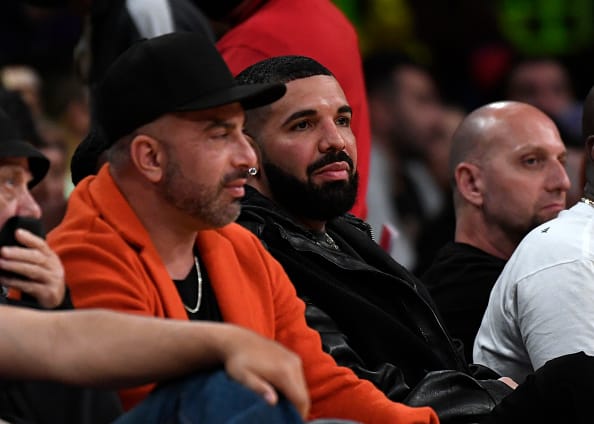 Drake attends a game between the Los Angeles Lakers and the Houston Rockets at Staples Center on October 31