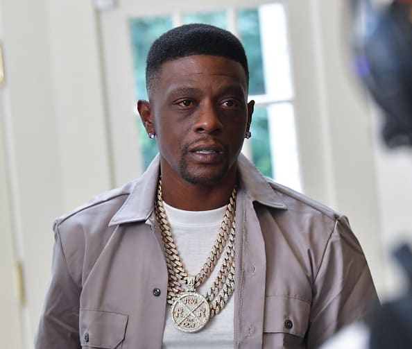 Rapper Lil Boosie on the set of the music Video "Shottas" at Private Residence on September 23