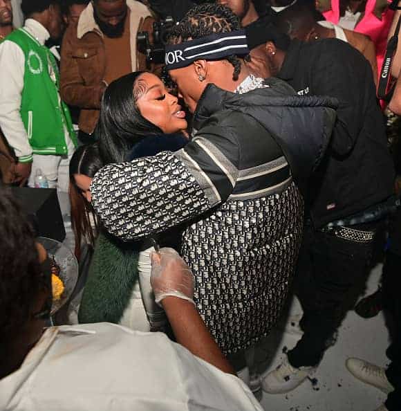 Lil Baby and Jayda Cheaves attend Lil Baby's Ice Ball on December 3