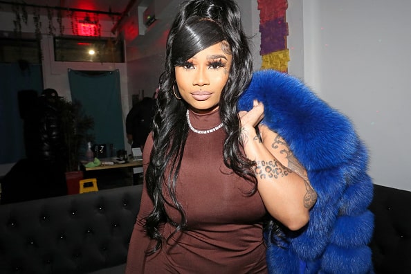 K Goddess poses during her video release party for "Jackie Robinson" on January 31