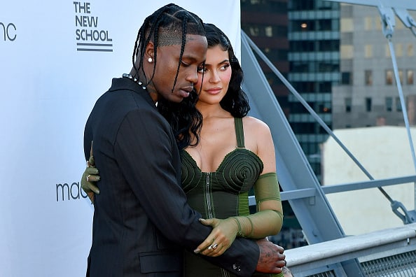Travis Scott and Kylie Jenner attend the The 72nd Annual Parsons Benefit at Pier 17 on June 15