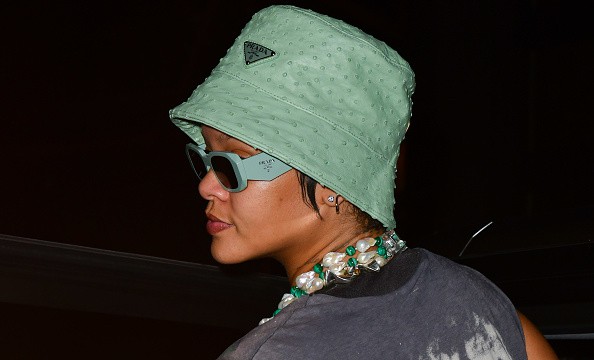 Rihanna is seen on the streets of Manhattan on July 07