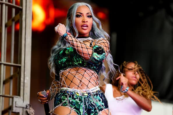Shenseea performs on stage during Rolling Loud at Hard Rock Stadium on July 23