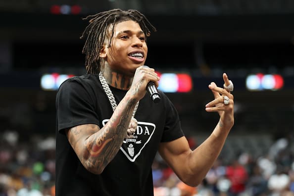 NLE Choppa performs during BIG3 - Week Four at the American Airlines Center on July 31
