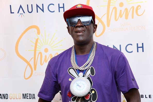 Rapper Flavor Flav attends "Shine" Talk Show Premiere at Raleigh Studios Screening Rooms on September 09