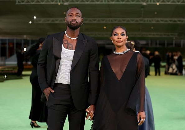 Dwyane Wade and Gabrielle Union attend The Academy Museum of Motion Pictures Opening Gala at The Academy Museum of Motion Pictures on September 25