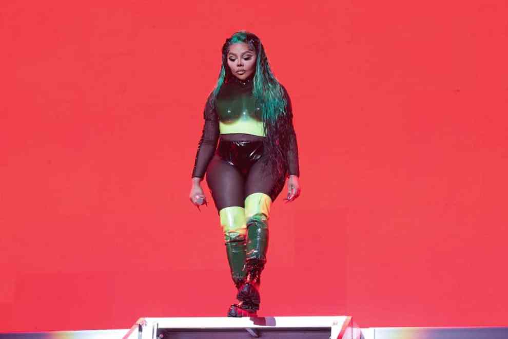 Lil' Kim performs at Legendz To The Streetz Tour at State Farm Arena on September 30