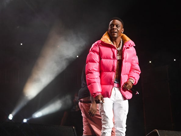 Lil Boosie performs at Legendz To The Streetz Tour at State Farm Arena on September 30