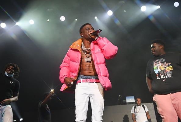 Lil Boosie performs at Legendz To The Streetz Tour at State Farm Arena on September 30
