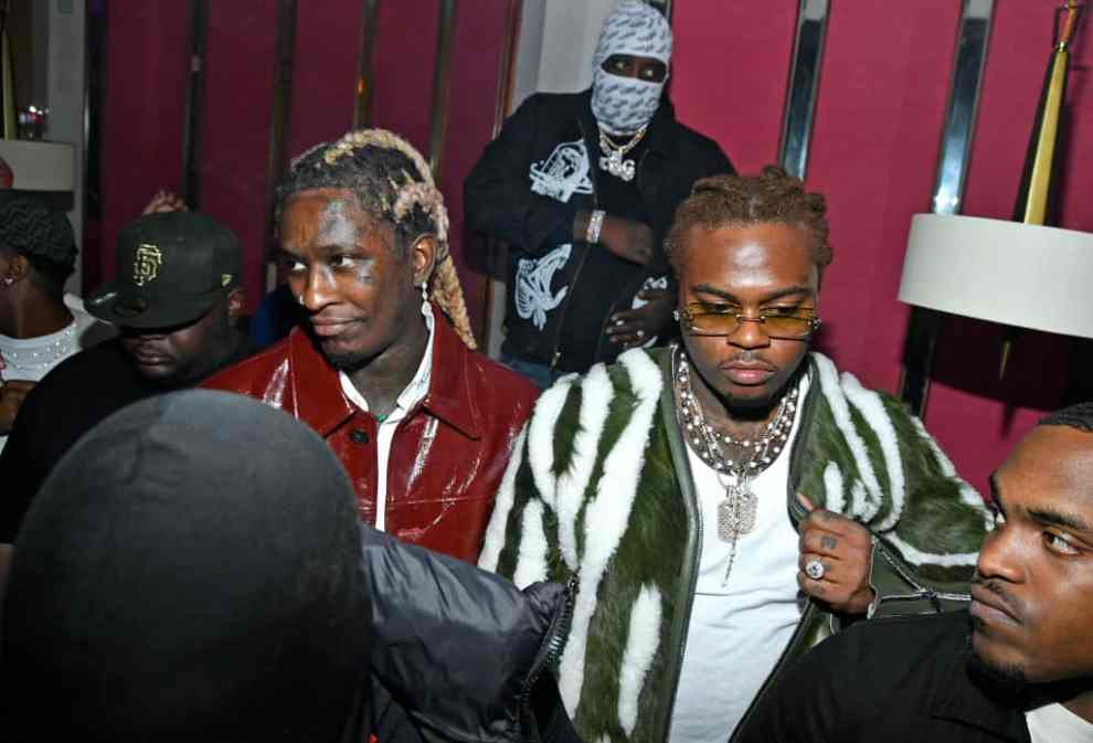Young Thug and Gunna at album release