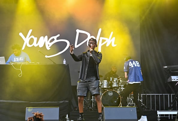 Young Dolph onstage during day 1 of 2021 ONE Musicfest at Centennial Olympic Park on October 9