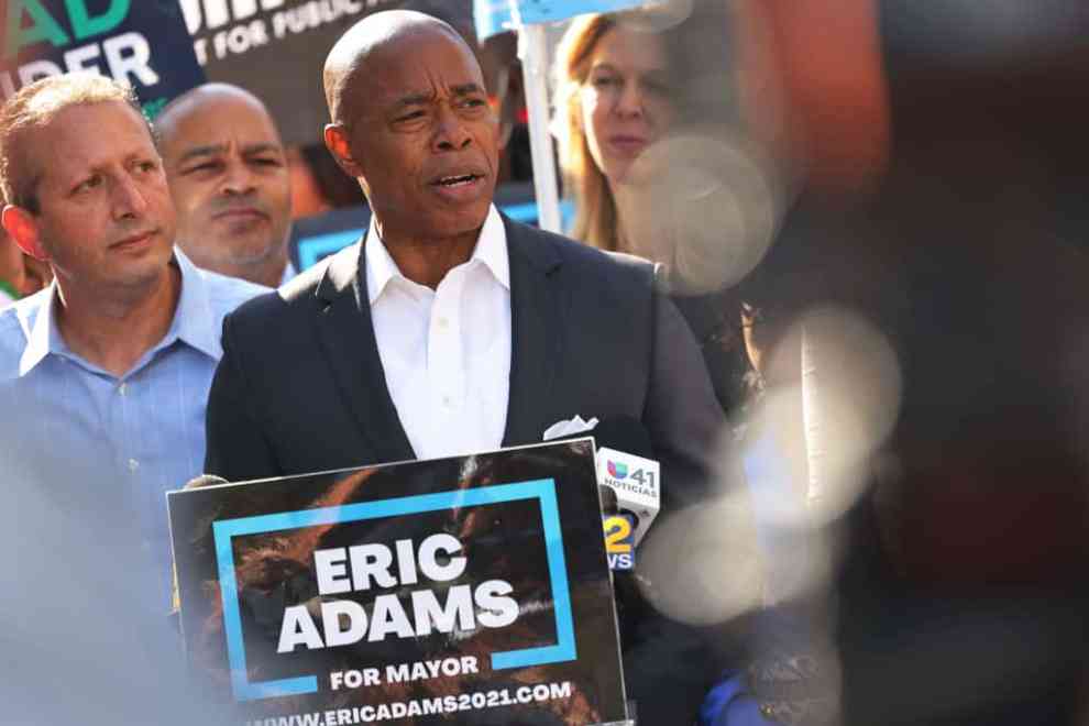 Democratic New York City Mayoral Candidate Eric Adams Attends A Get Out The Vote Rally