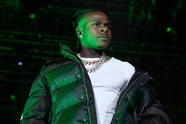 DaBaby performs as a special guest during 50 Cent's set at Rolling Loud New York 2021 at Citi Field on October 28