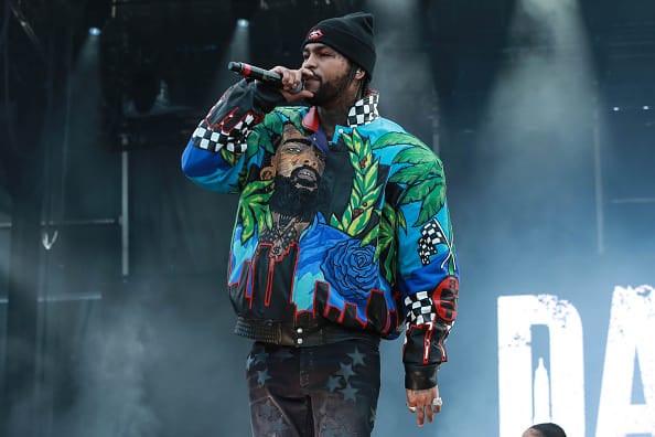 Dave East performs during Rolling Loud New York 2021 at Citi Field on October 28