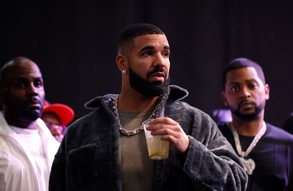 Drake attends Drake's Till Death Do Us Part rap battle on October 30