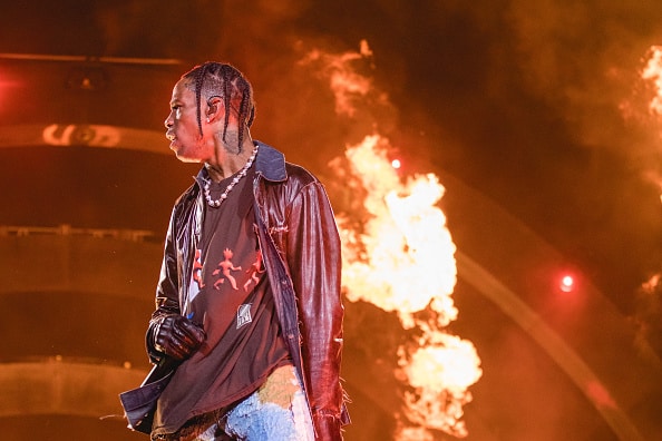 Travis Scott performs onstage during the third annual Astroworld Festival at NRG Park on November 05
