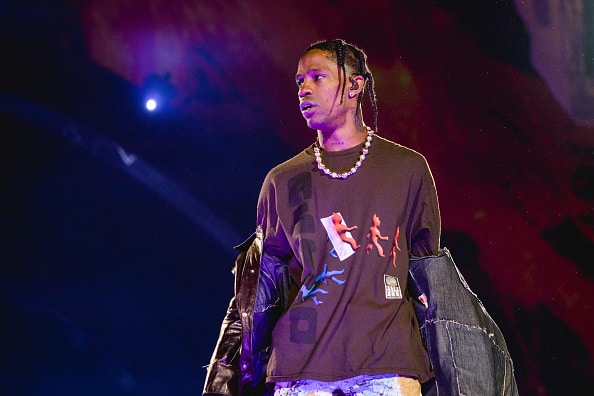 Travis Scott performs onstage during the third annual Astroworld Festival at NRG Park on November 05
