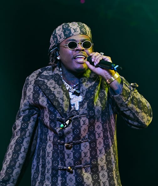 Rapper Gunna performs at Lil Baby & Friends in Concert at State Farm Arena on December 12