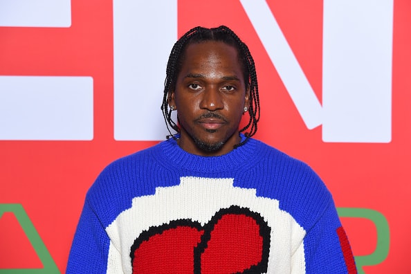 For Non-Editorial use please seek approval from Fashion House) Rapper Pusha T attends the Kenzo Fall/Winter 2022/2023 show as part of Paris Fashion Week on January 23
