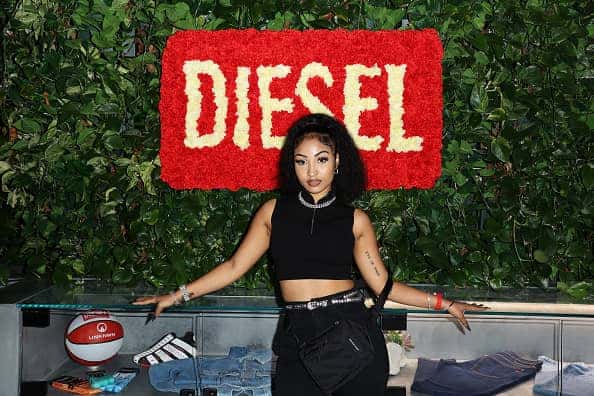 Shenseea celebrating the launch of DIESEL’s PROTOTYPE sneaker at UNKNWN Miami on January 27
