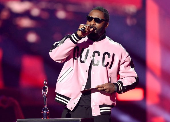 Idris Elba onstage during The BRIT Awards 2022 at The O2 Arena on February 08